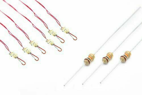 LED-RWT DCC Concepts 2mm Tower Type LED Red & Prototype White 6 